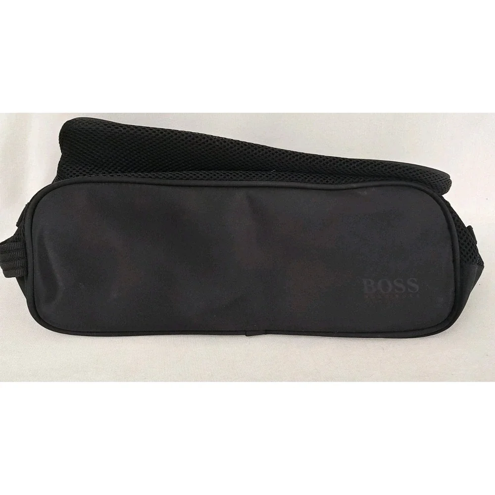 Hugo Boss Black Vented Zip Up Men's Golf Dress Shoe Travel Bag‎ Up to Size 13